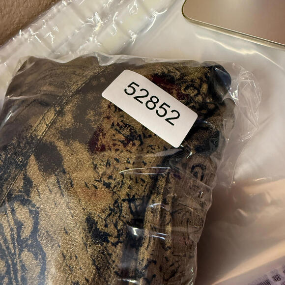 Ruby Rd. Jacket Women 12 Beige Geometric Button Up Collared Long Sleeve Pockets - Picture 6 of 6